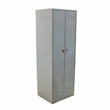 Шкаф для переодевания металлический 2-х секционный 600х500х1750